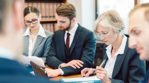Un cabinet d'avocat