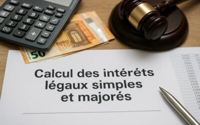 Comment calculer les intérêts légaux simples et majorés ?